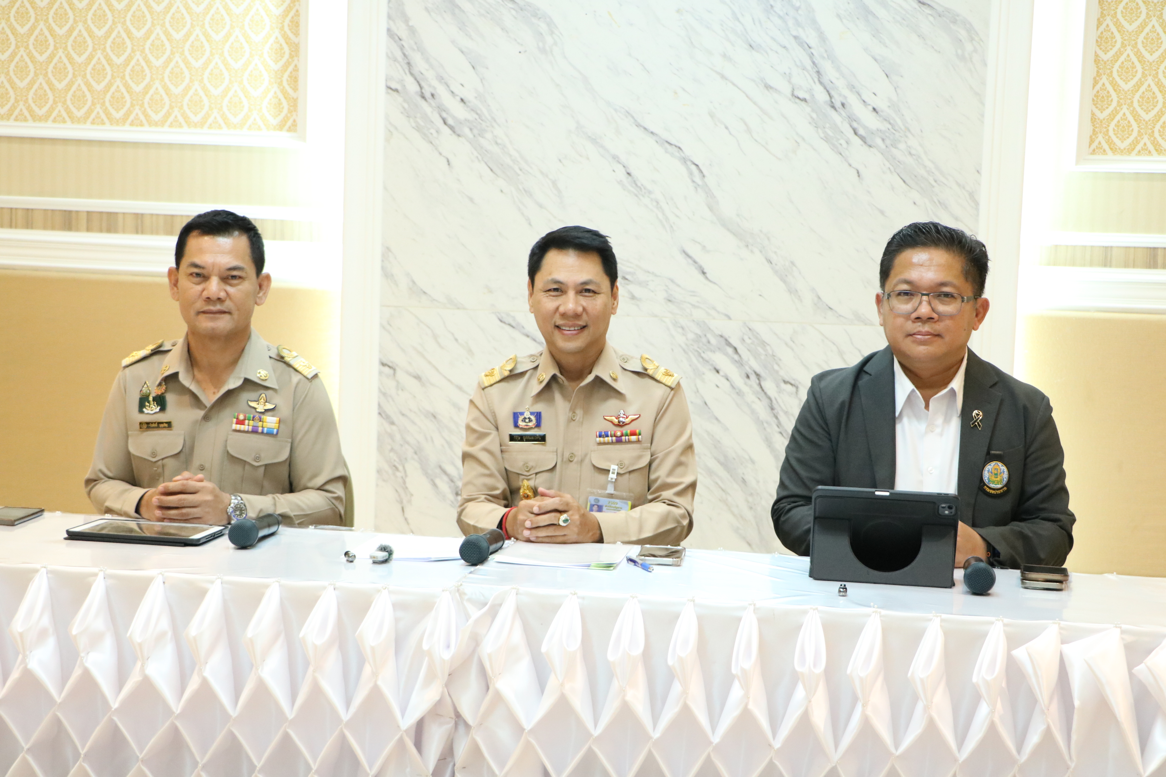title - ส.ป.ก. ร่วมแถลงข่าวรายงานสถานการณ์น้ำ กระทรวงเกษตรและสหกรณ์